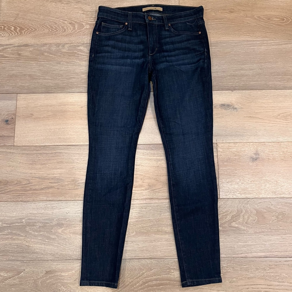 Joe’s skinny dark blue jeans